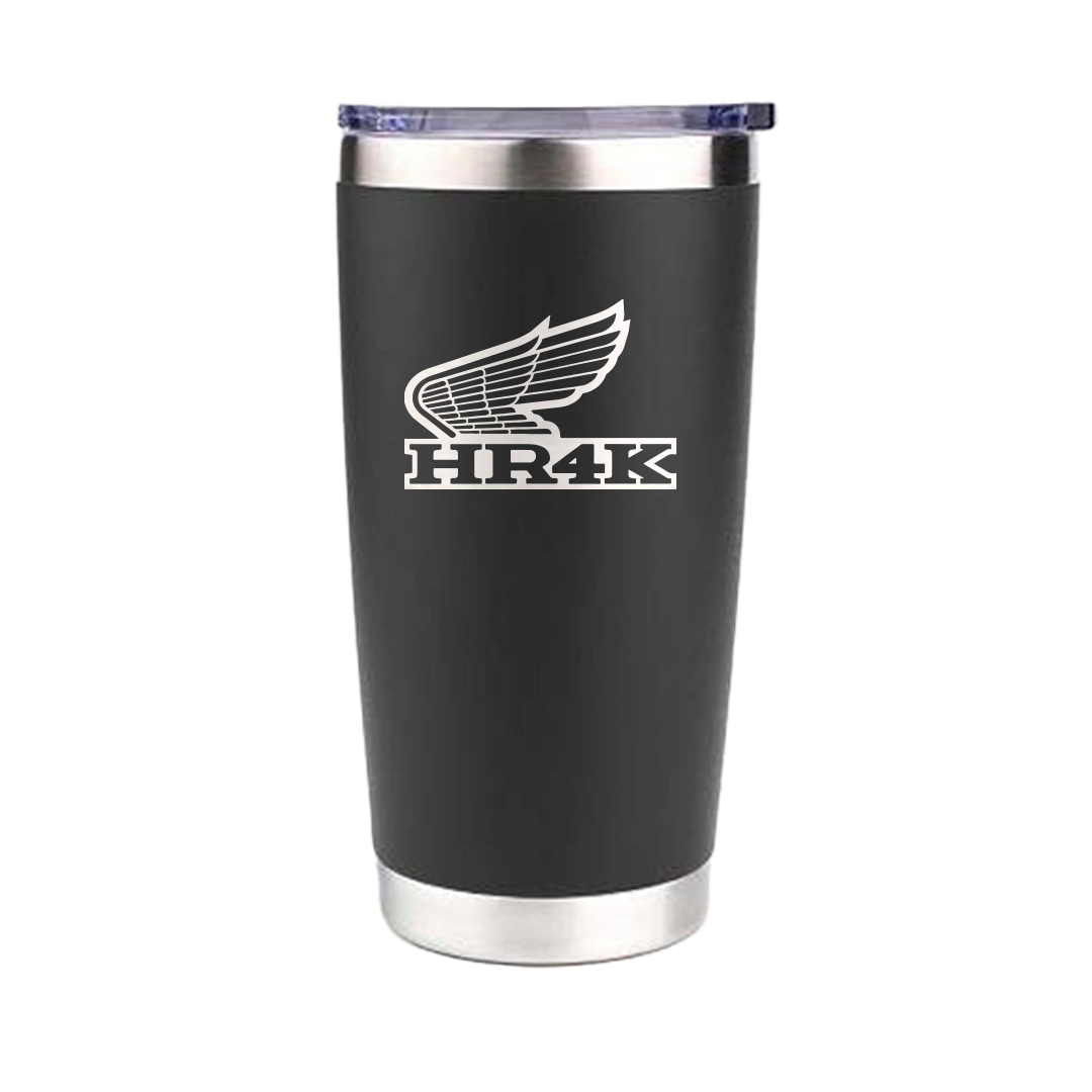 HR4K 20oz Insulated Travel Mug, Jet Black, Bike Club, Honda Motorbike