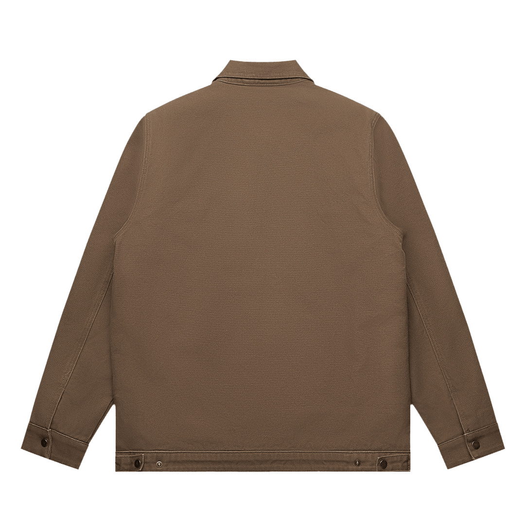 Walnut Patrol Canvas jacket back, duck canvas fleece lined jacket, outdoor clothing