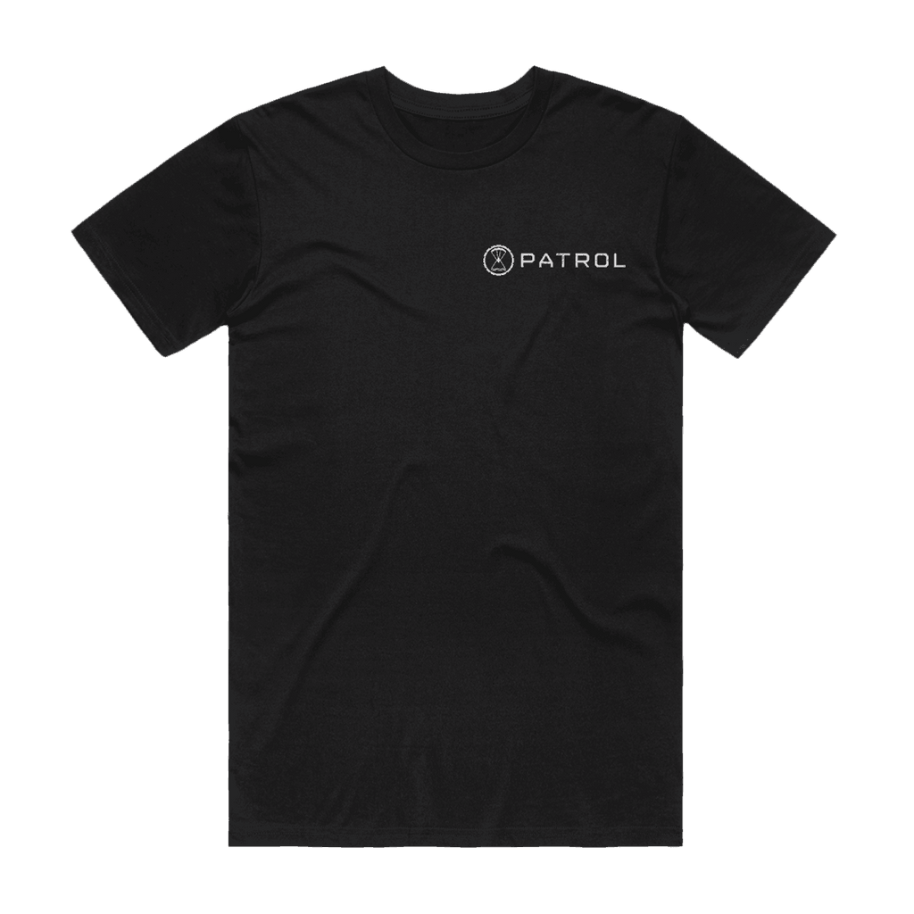 Patrol Mountain Blueprint Tee front, Unisex 100% cotton tee, outdoor clothing