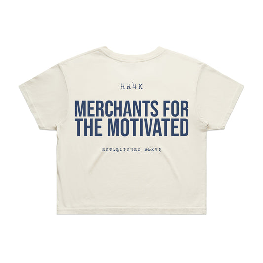 Women's Cropped Merchants For The Motivated Tee
