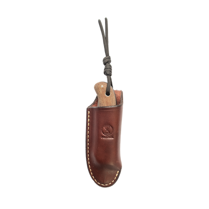 Patrol Nomad folding pocket knife leather sheath, Handmade in Hereford, bushcraft tool