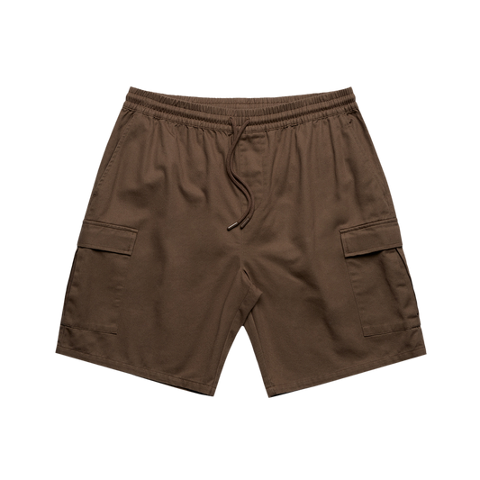 Walnut Patrol Cargo Shorts Front, 100% cotton summer shorts, outdoor clothing